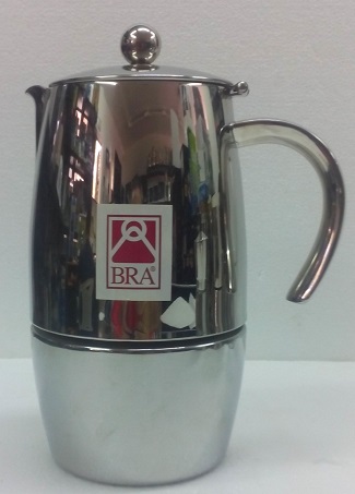 CAFETERA ACERO INOXIDABLE BRA MAGNA 10 T. 17