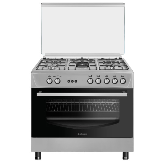 COCINA DE GAS JOHNSON 90 CM 5 F. Y HORNO G. N. INOX. CONA90GX 49
