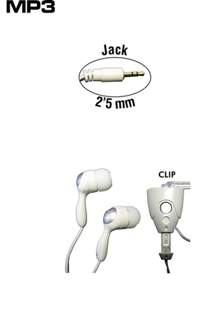 AURICULARES 2.5 MM. ESTEREO FONESTAR 11