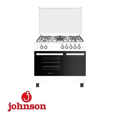 COCINA DE GAS JOHNSON 90 CM 5 F. HORNO Y PB. B. COCI90PBB 40