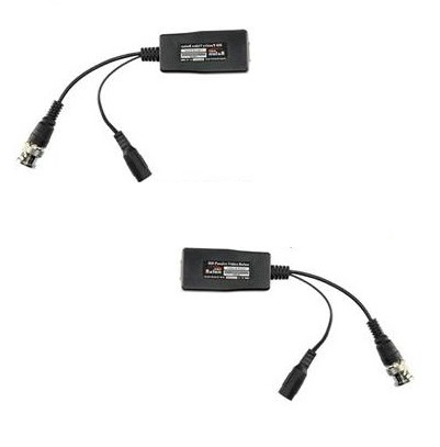 CONVERTIDORES CCTV BNC A RJ-45 PACK 2 MAS ALIMENT. 20