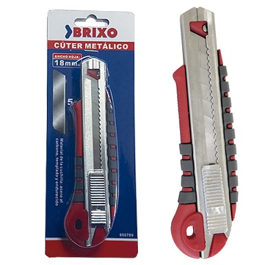 CUTTER METALICO 18 MM. REPUESTO HOJAS 29