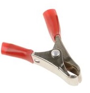 PINZA BATERIA MEDIANA ROJA CON FUNDA 143